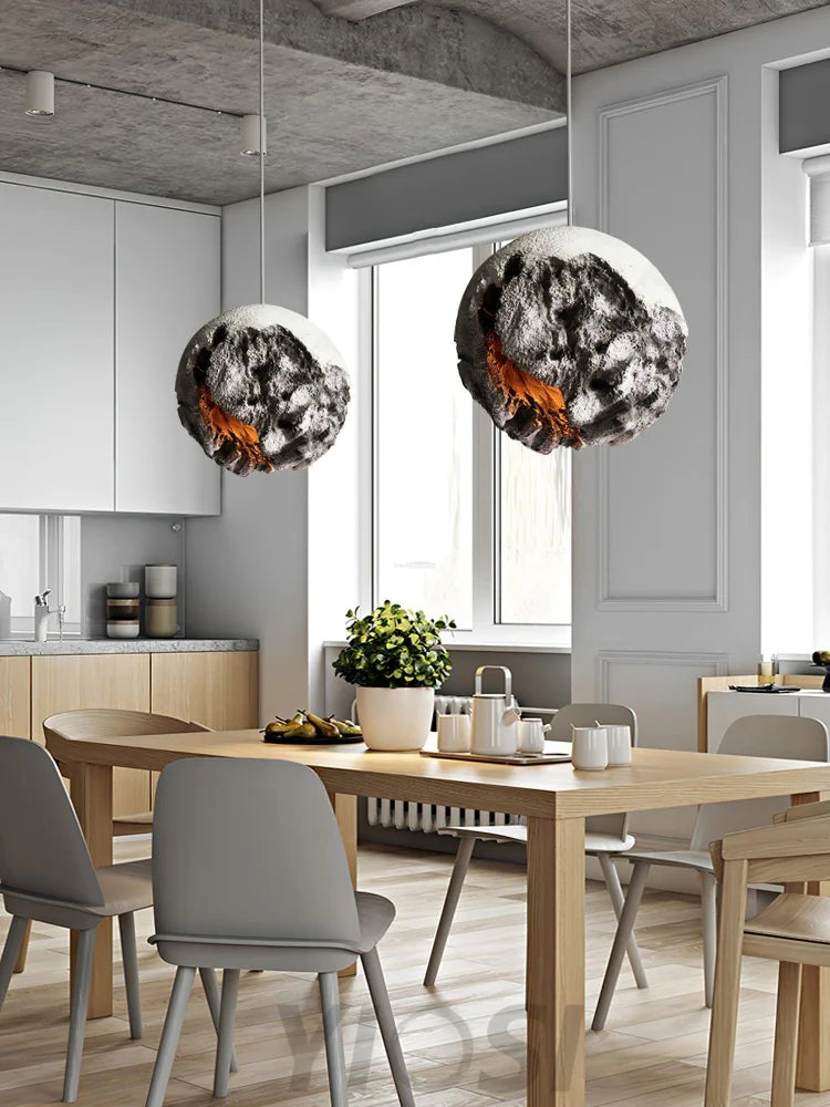 Irregular Planet Pendant ∅ 11.8″ - Foam-1-Yiosilamp