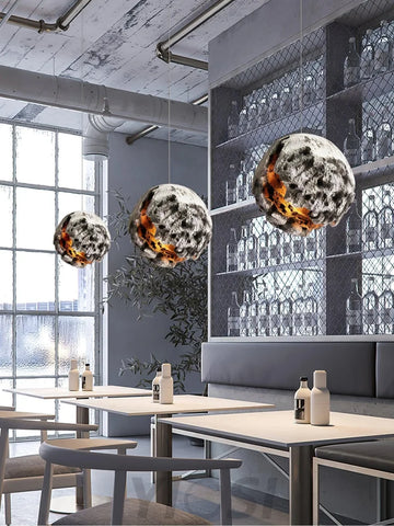 Irregular Planet Pendant ∅ 11.8″ - Foam-1-Yiosilamp