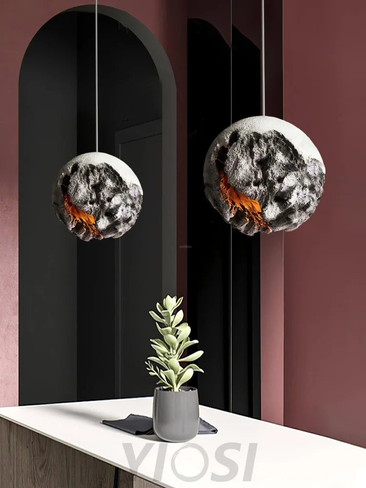 Irregular Planet Pendant ∅ 11.8″ - Foam-1-Yiosilamp