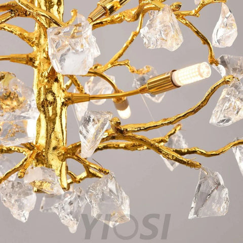 Jacky Modern Glass Branch Chandelier For Living Room Bedroom Dining Chandeliers For Dining Room