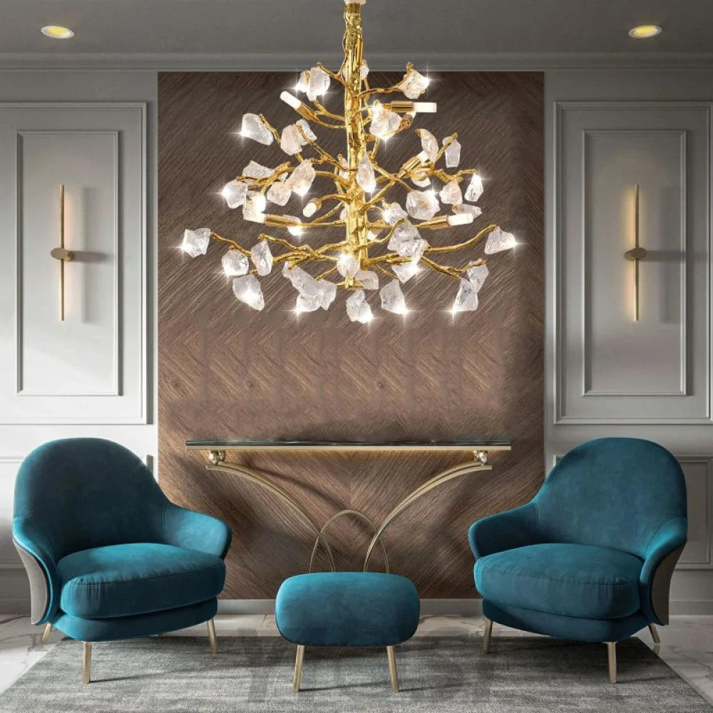 Jacky Modern Glass Branch Chandelier For Living Room Bedroom Dining Chandeliers For Dining Room