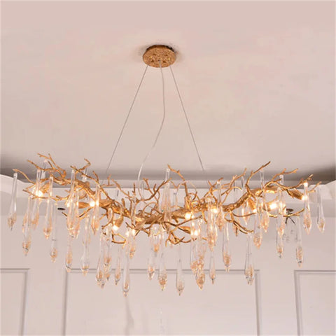 Jana Postmodern Crystal Creative Branch Chandelier 47.24’’L