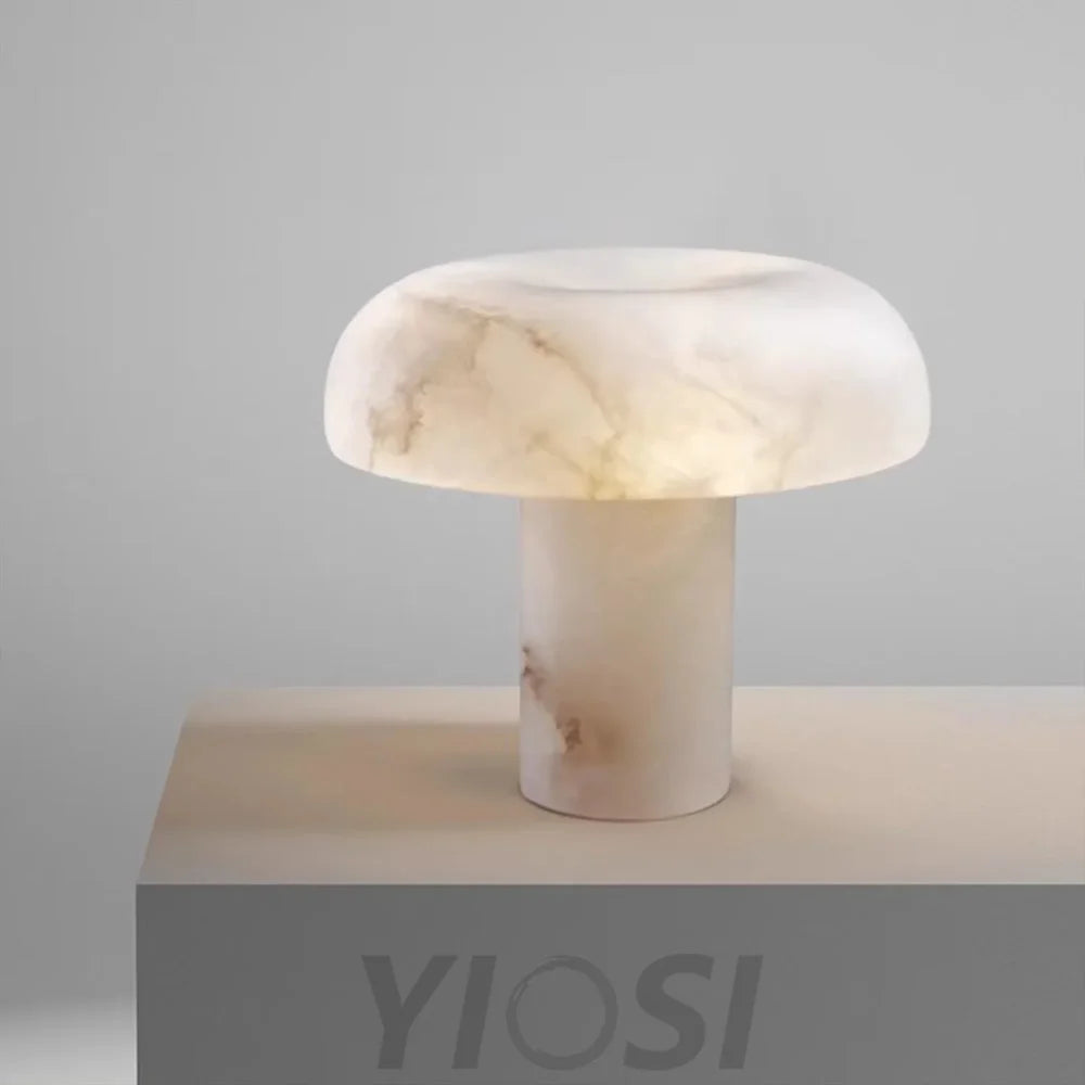 Janet Alabaster Mushroom Bedside Table Lamp