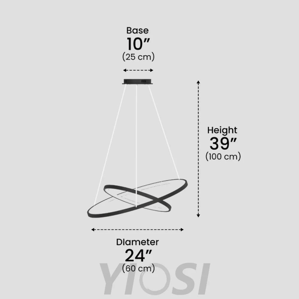 Janet Modern Hanging Chandelier - Straps-1-Yiosilamp