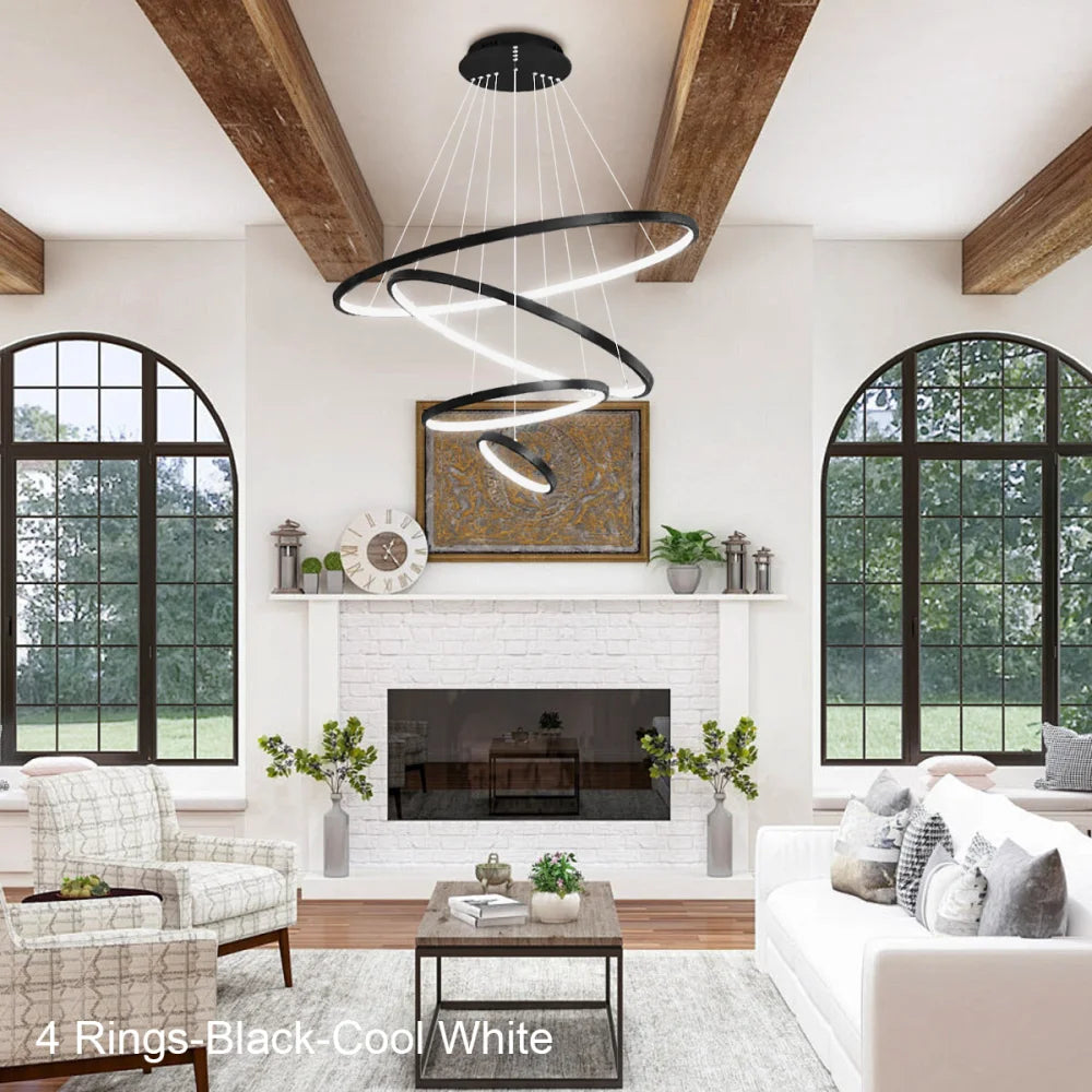 Janet Modern Hanging Chandelier - Straps-1-Yiosilamp