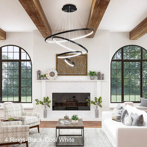 Janet Modern Hanging Chandelier - Straps-1-Yiosilamp