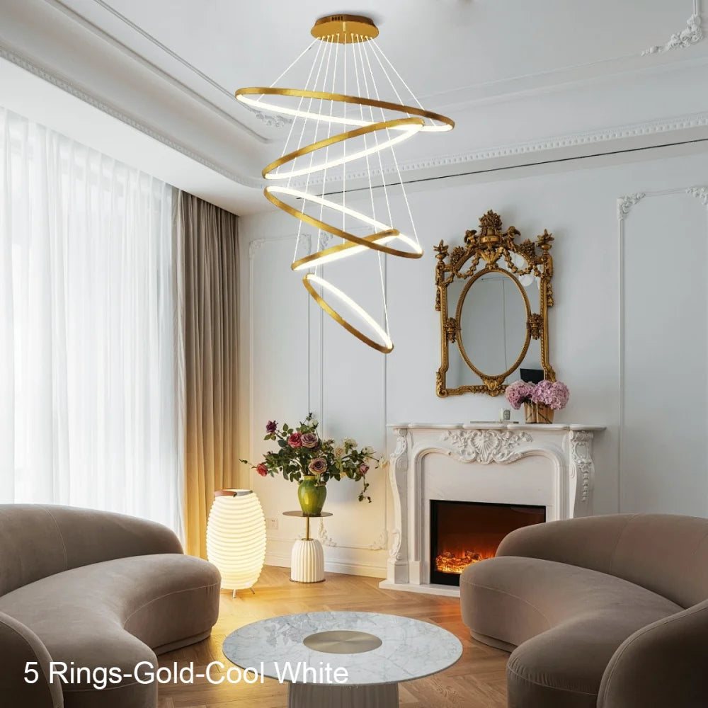 Janet Modern Hanging Chandelier - Straps-1-Yiosilamp