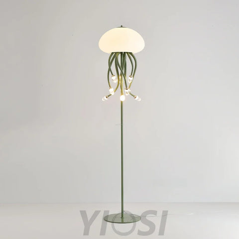 Jellyfish Floor Lamp with 6+1/9+1 heads - Jellyfish-1-Yiosilamp