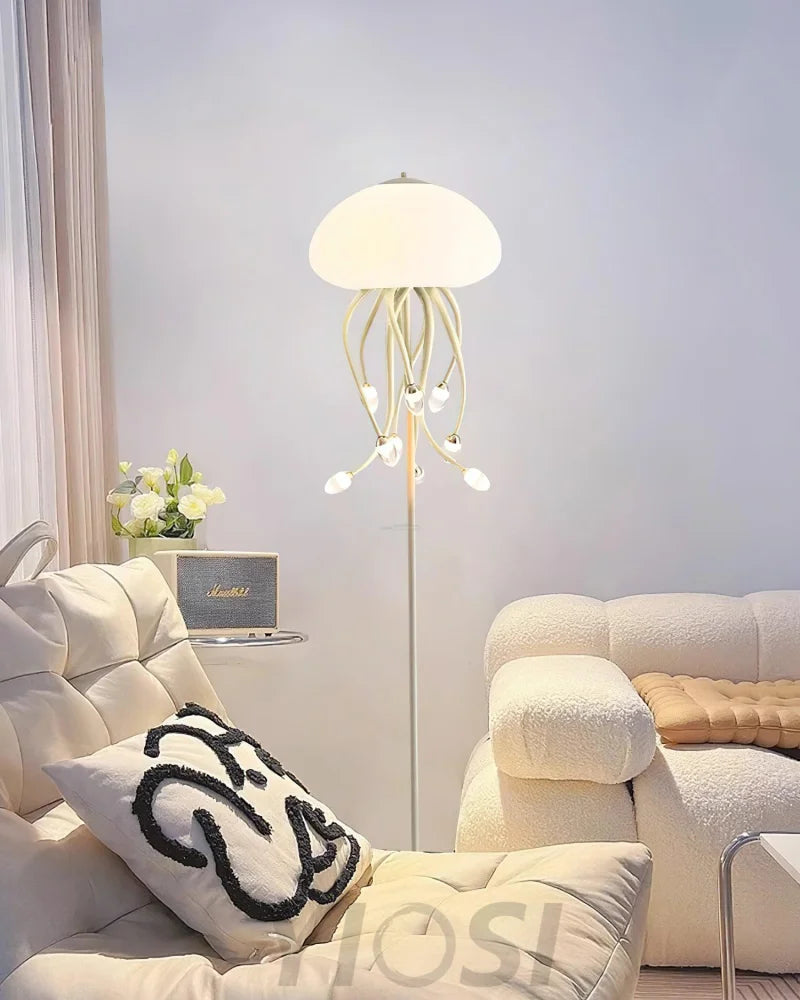 Jellyfish Floor Lamp with 6+1/9+1 heads - Jellyfish-1-Yiosilamp