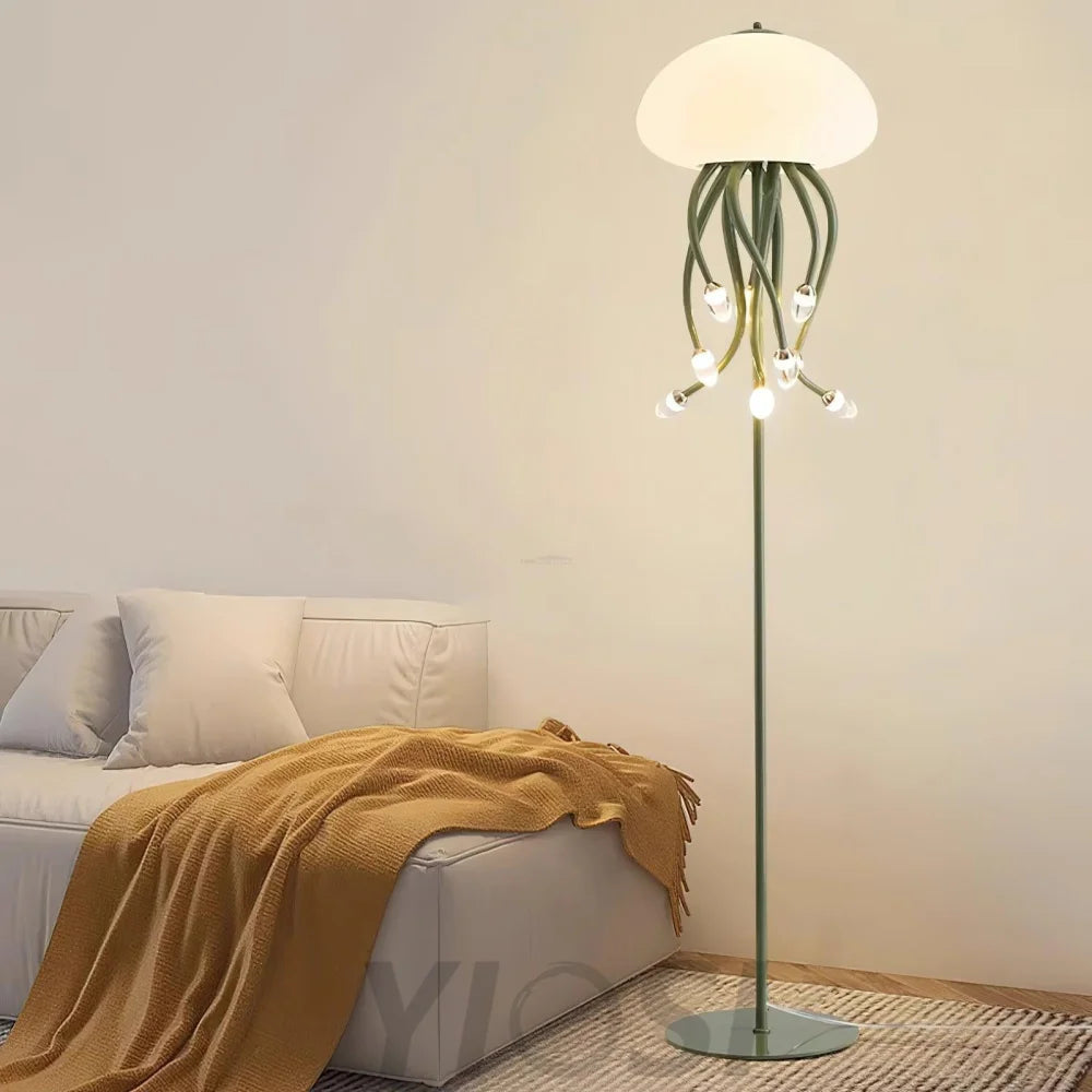 Jellyfish Floor Lamp with 6+1/9+1 heads - Jellyfish-1-Yiosilamp