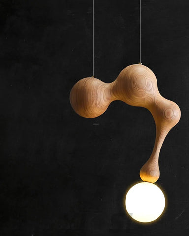 Jenna Wooden Pendant - Wood-1-Yiosilamp