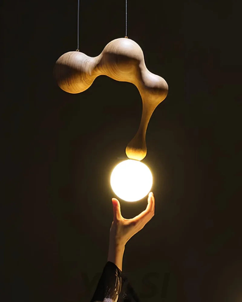 Jenna Wooden Pendant - Wood-1-Yiosilamp