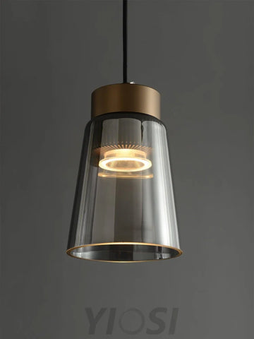 Jerez2 Pendant Light ∅ 4.9″ - Art Glass-1-Yiosilamp
