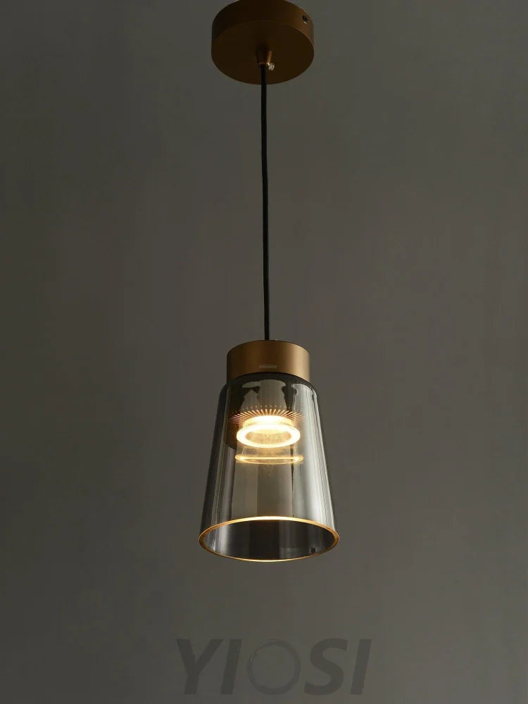 Jerez2 Pendant Light ∅ 4.9″ - Art Glass-1-Yiosilamp
