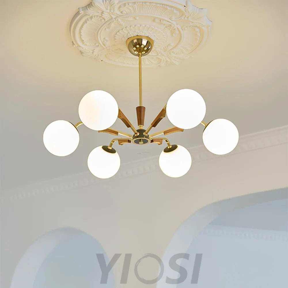 Jeri Sputnik Chandelier with 3/6/8 heads - Bend-1-Yiosilamp
