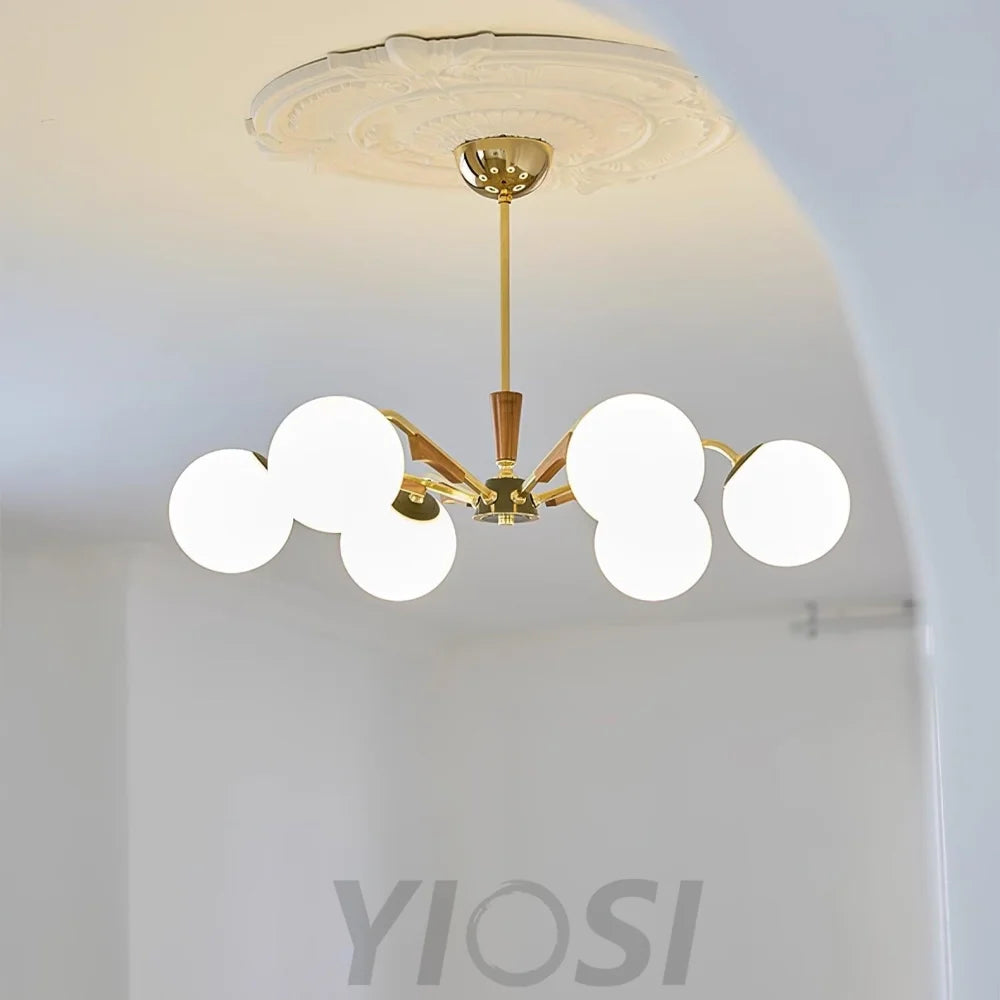 Jeri Sputnik Chandelier with 3/6/8 heads - Bend-1-Yiosilamp