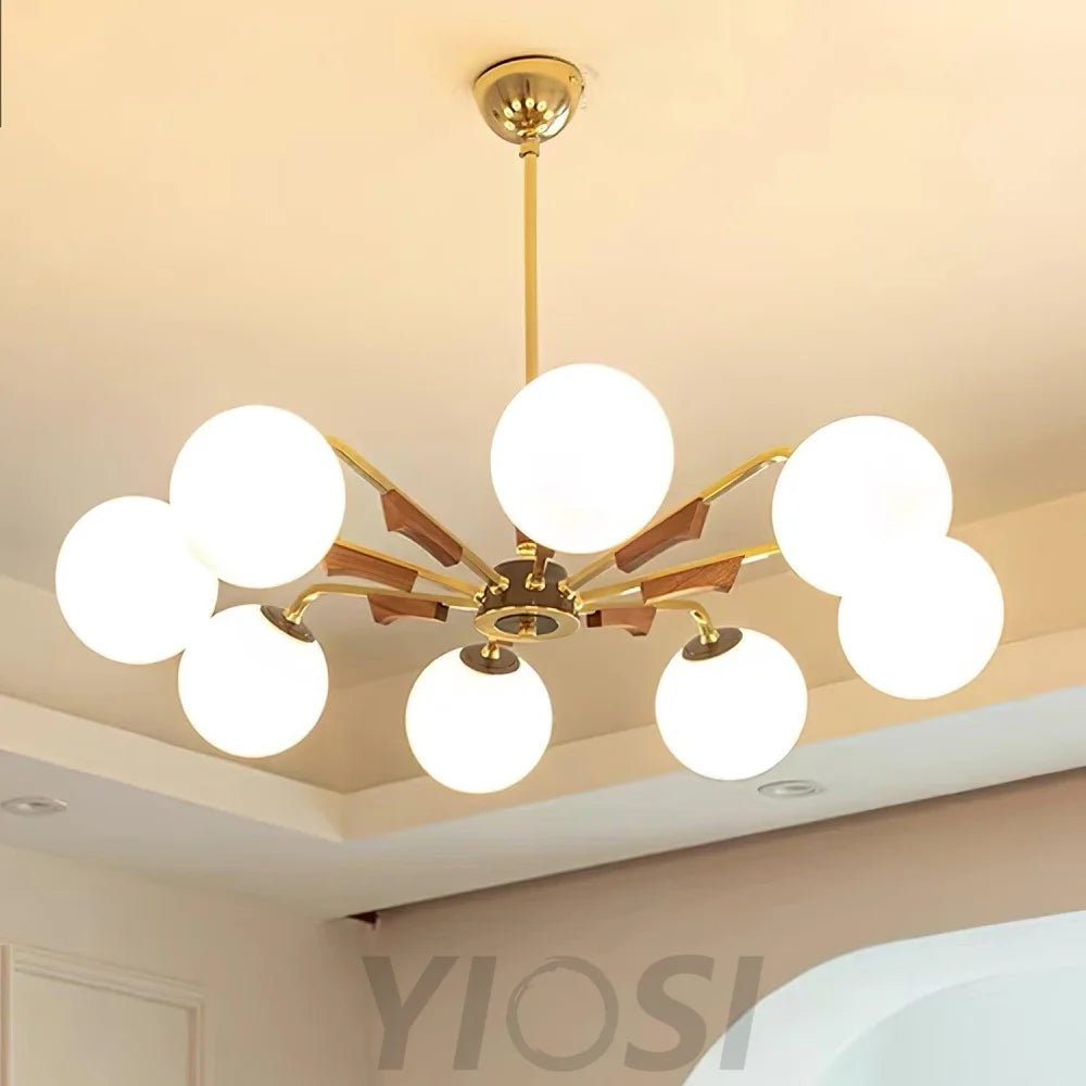 Jeri Sputnik Chandelier with 3/6/8 heads - Bend-1-Yiosilamp