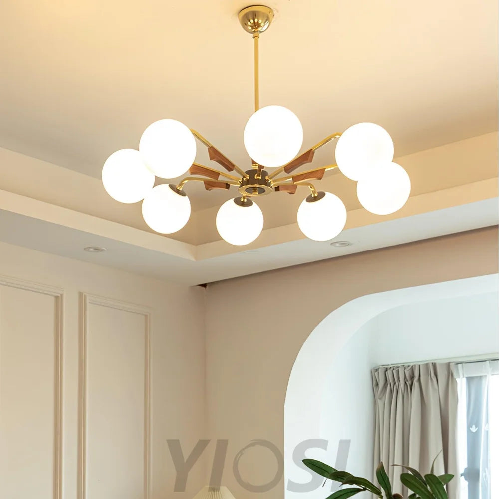 Jeri Sputnik Chandelier with 3/6/8 heads - Bend-1-Yiosilamp