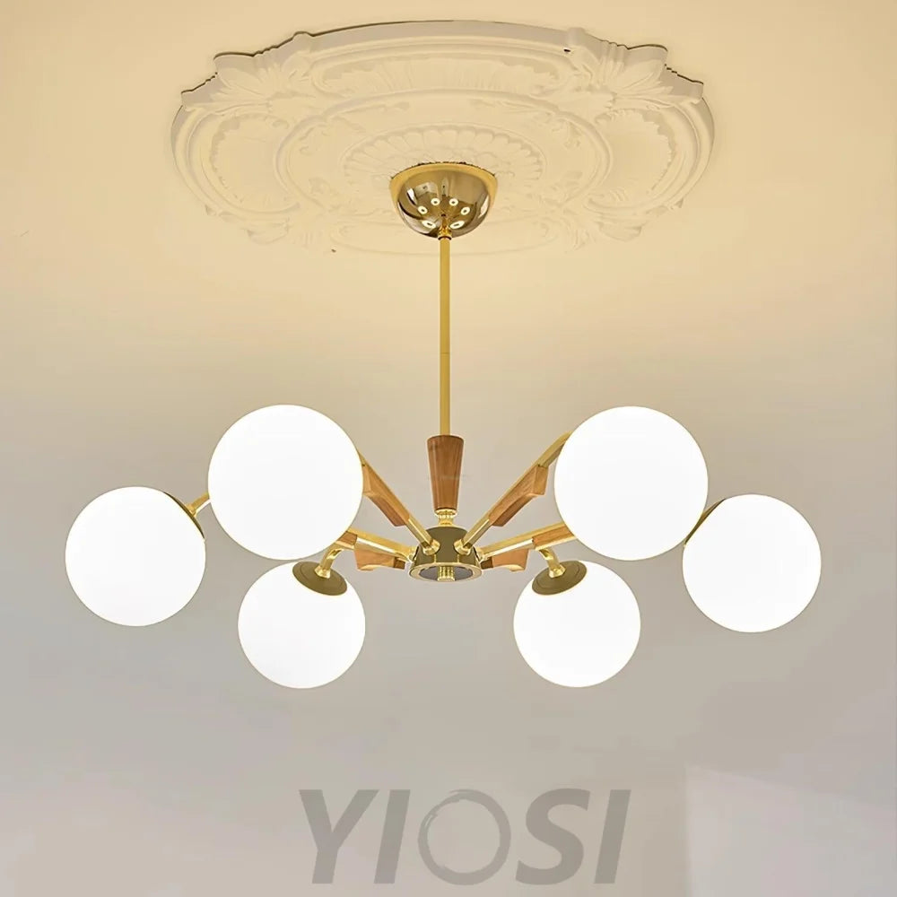 Jeri Sputnik Chandelier with 3/6/8 heads - Bend-1-Yiosilamp