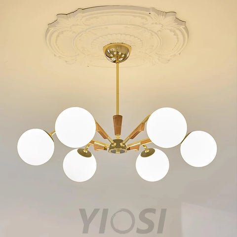 Jeri Sputnik Chandelier with 3/6/8 heads - Bend-1-Yiosilamp