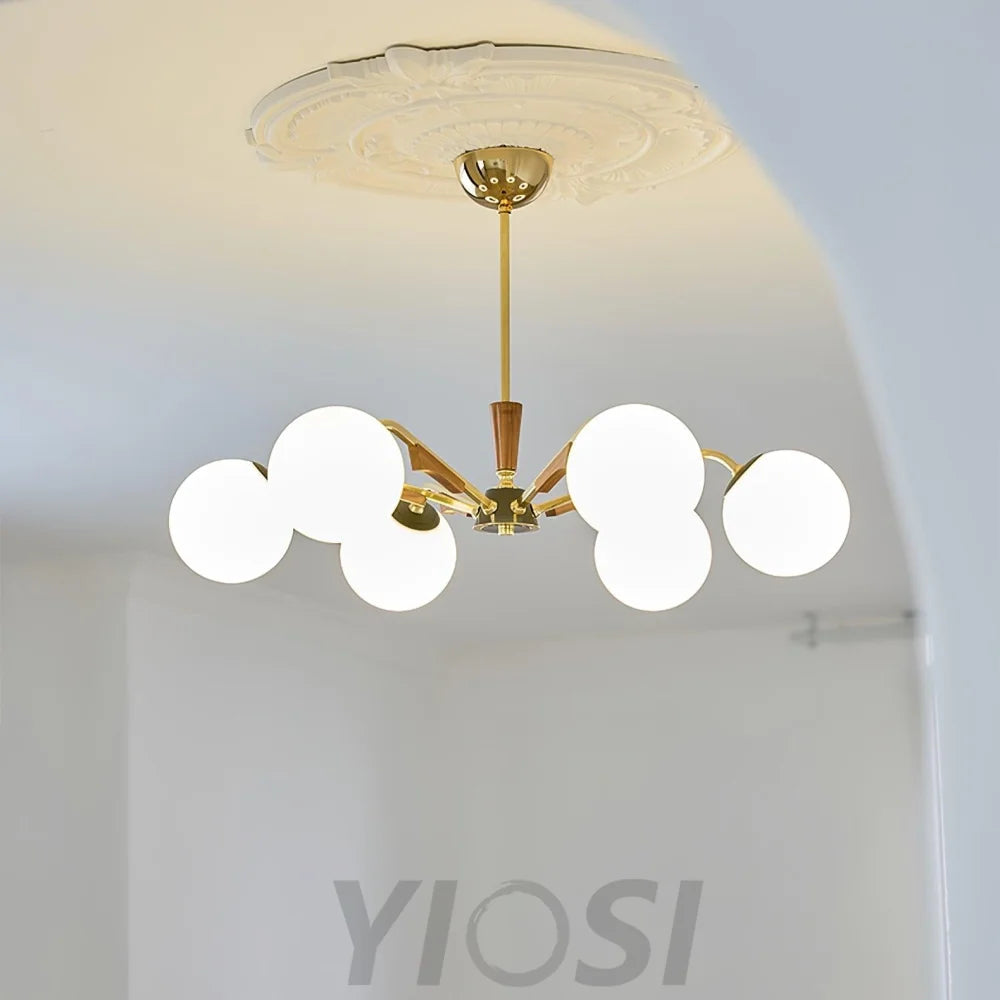 Jeri Sputnik Chandelier with 3/6/8 heads - Bend-1-Yiosilamp