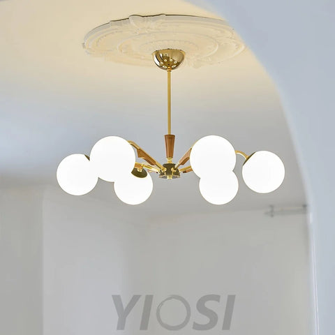 Jeri Sputnik Chandelier with 3/6/8 heads - Bend-1-Yiosilamp