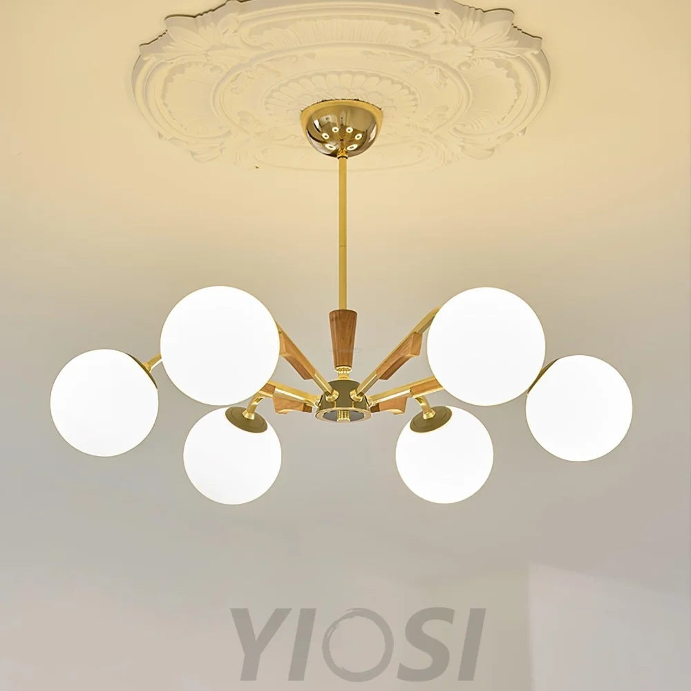 Jeri Sputnik Chandelier with 3/6/8 heads - Bend-1-Yiosilamp