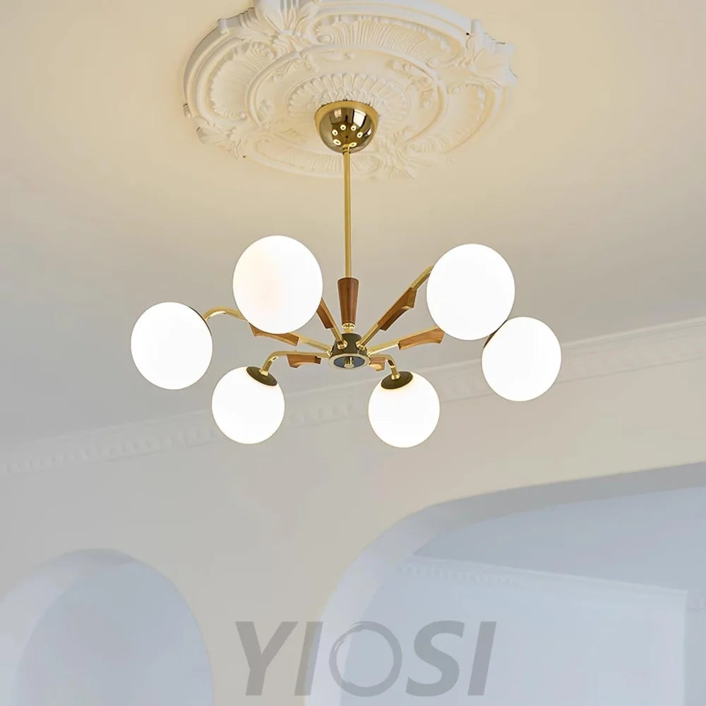 Jeri Sputnik Chandelier with 3/6/8 heads - Bend-1-Yiosilamp