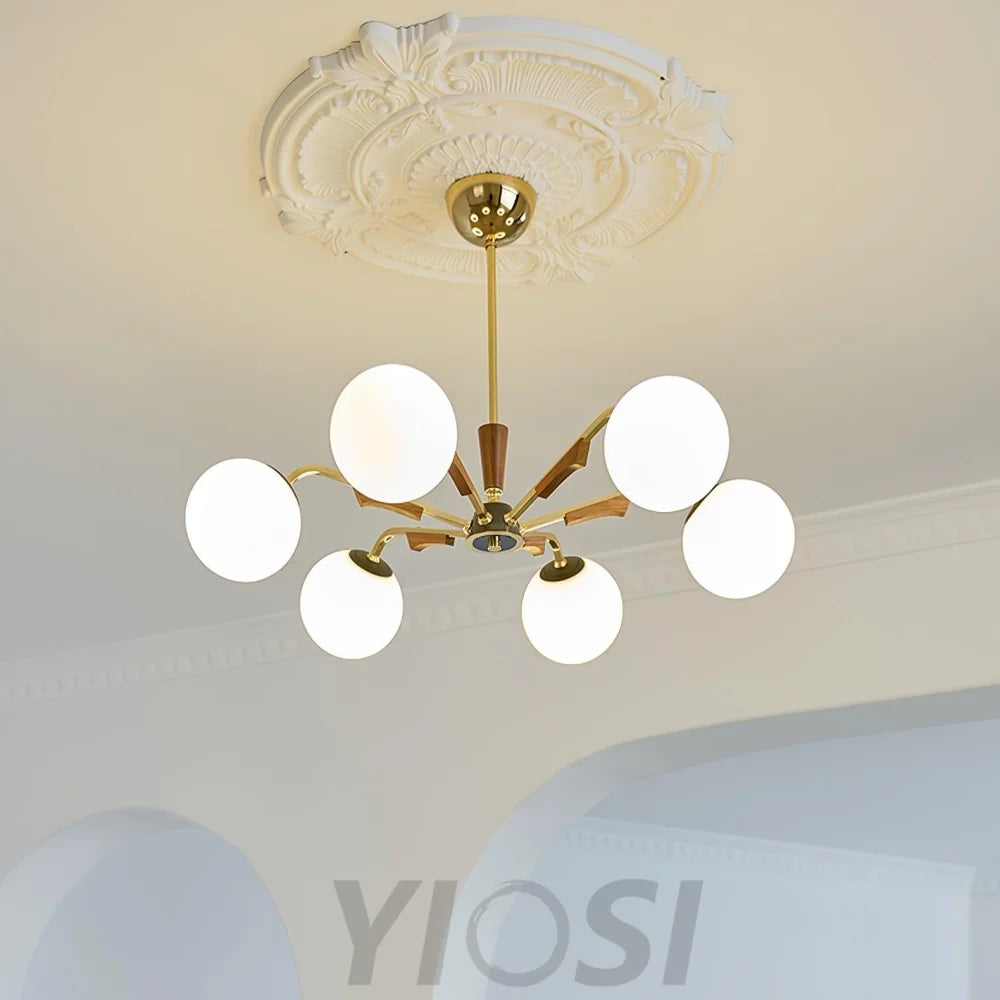 Jeri Sputnik Chandelier with 3/6/8 heads - Bend-1-Yiosilamp