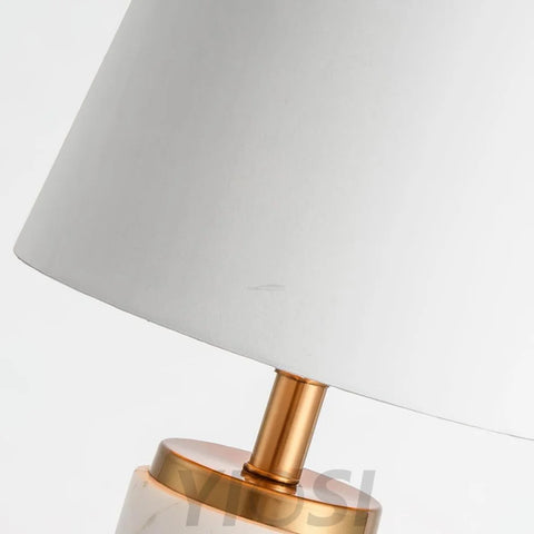 Joan Marble Table Lamp ∅ 11″ - Alabaster-1-Yiosilamp