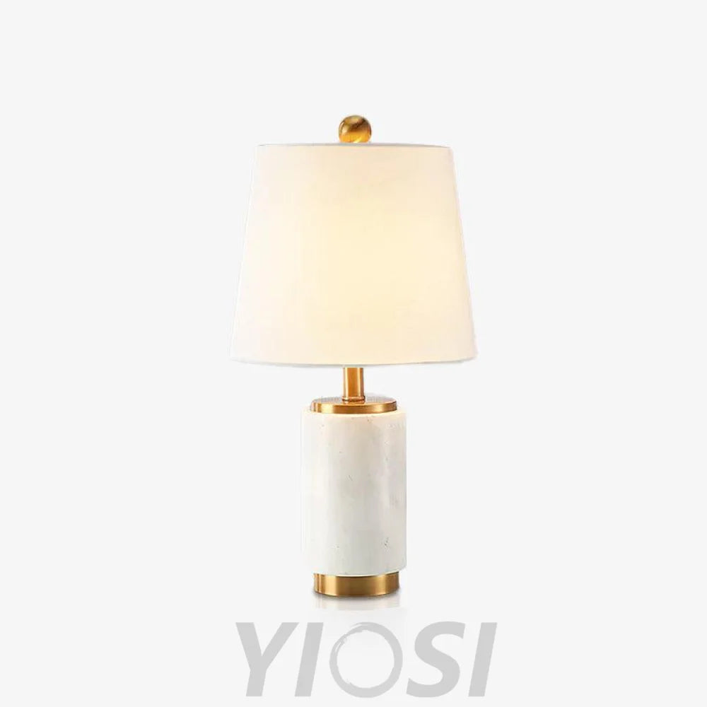 Joan Marble Table Lamp ∅ 11″ - Alabaster-1-Yiosilamp