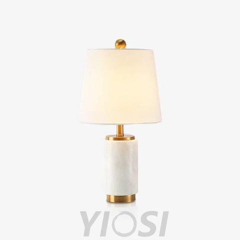 Joan Marble Table Lamp ∅ 11″ - Alabaster-1-Yiosilamp