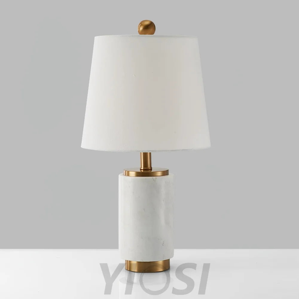 Joan Marble Table Lamp ∅ 11″ - Alabaster-1-Yiosilamp