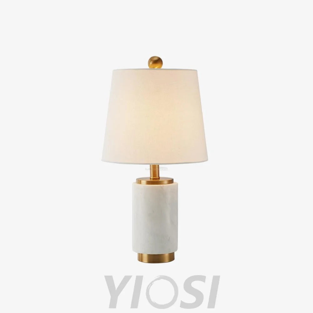 Joan Marble Table Lamp ∅ 11″ - Alabaster-1-Yiosilamp