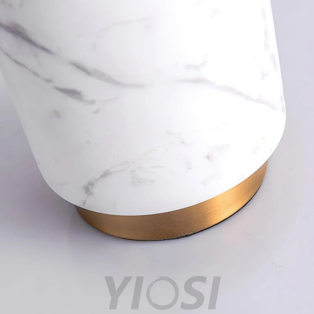 Joan Marble Table Lamp ∅ 11″ - Alabaster-1-Yiosilamp