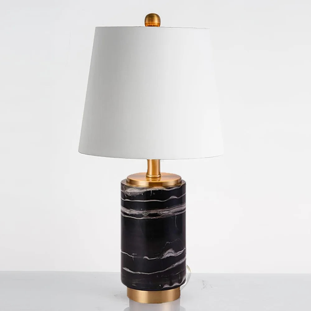 Joan Marble Table Lamp ∅ 11″ - Alabaster-1-Yiosilamp