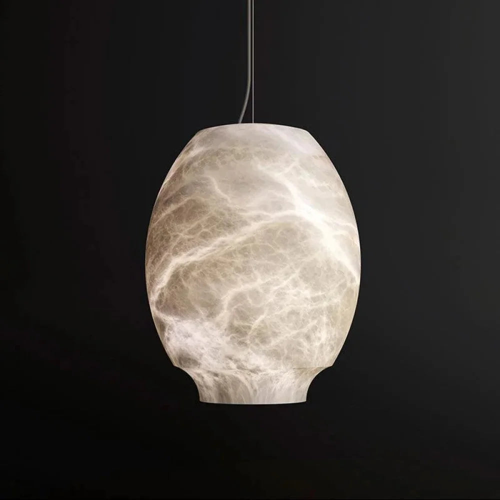 Jomar Alabaster Lantern Pendant Light Bar Small