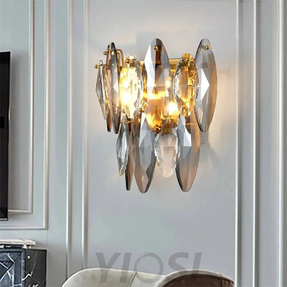 Jonas Modern Crystal Wall Sconce