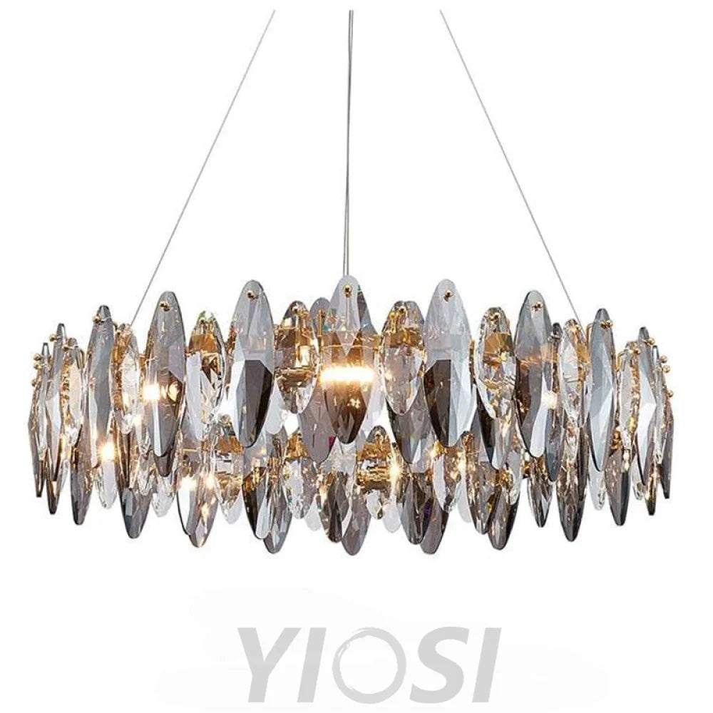 Jonas Modern Round Crystal Chandelier