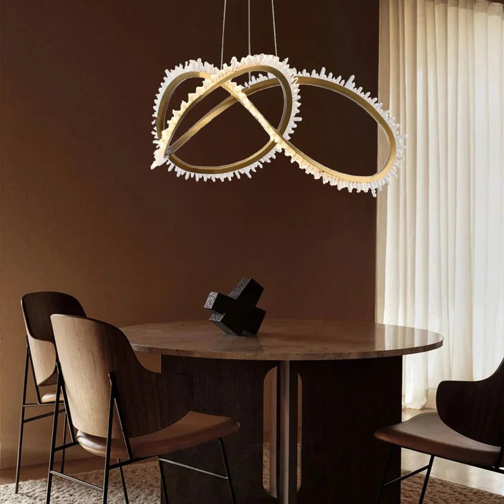 Jonas Modern Round Crystal Chandelier