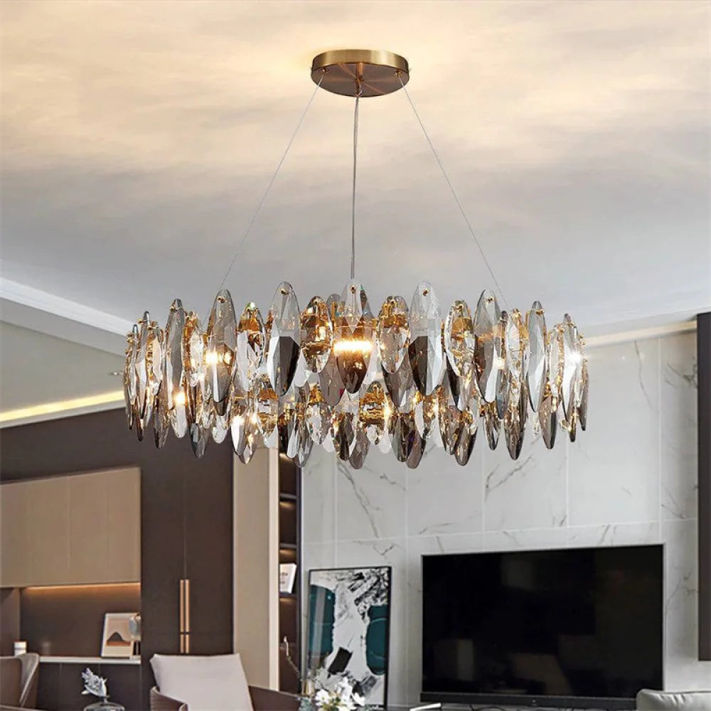 Jonas Modern Round Crystal Chandelier Medium 32’’