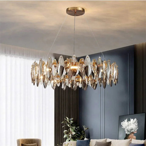 Jonas Modern Round Crystal Chandelier Small 24’’