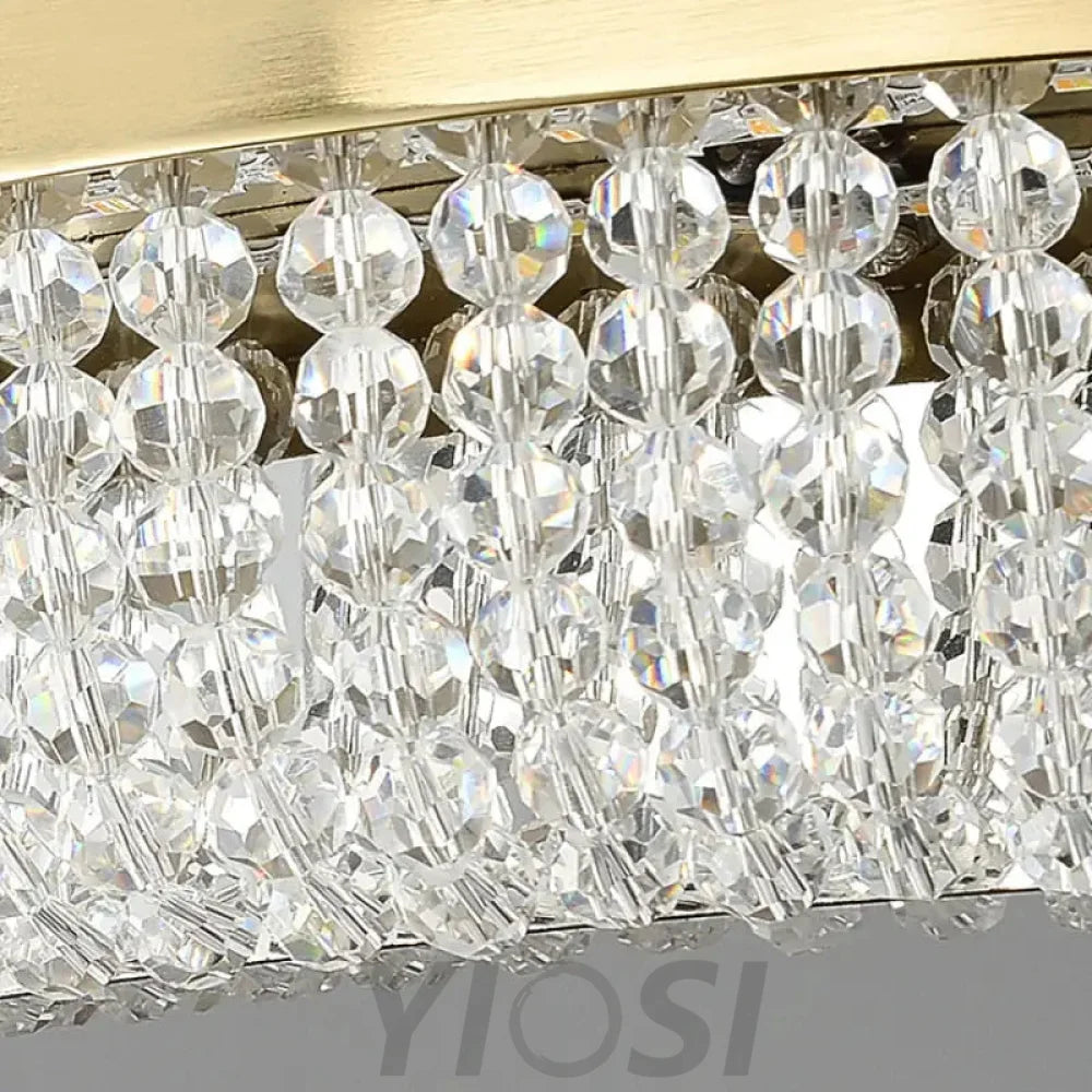 Joyce Modern Bergamo Double Ring Crystal Chandelier