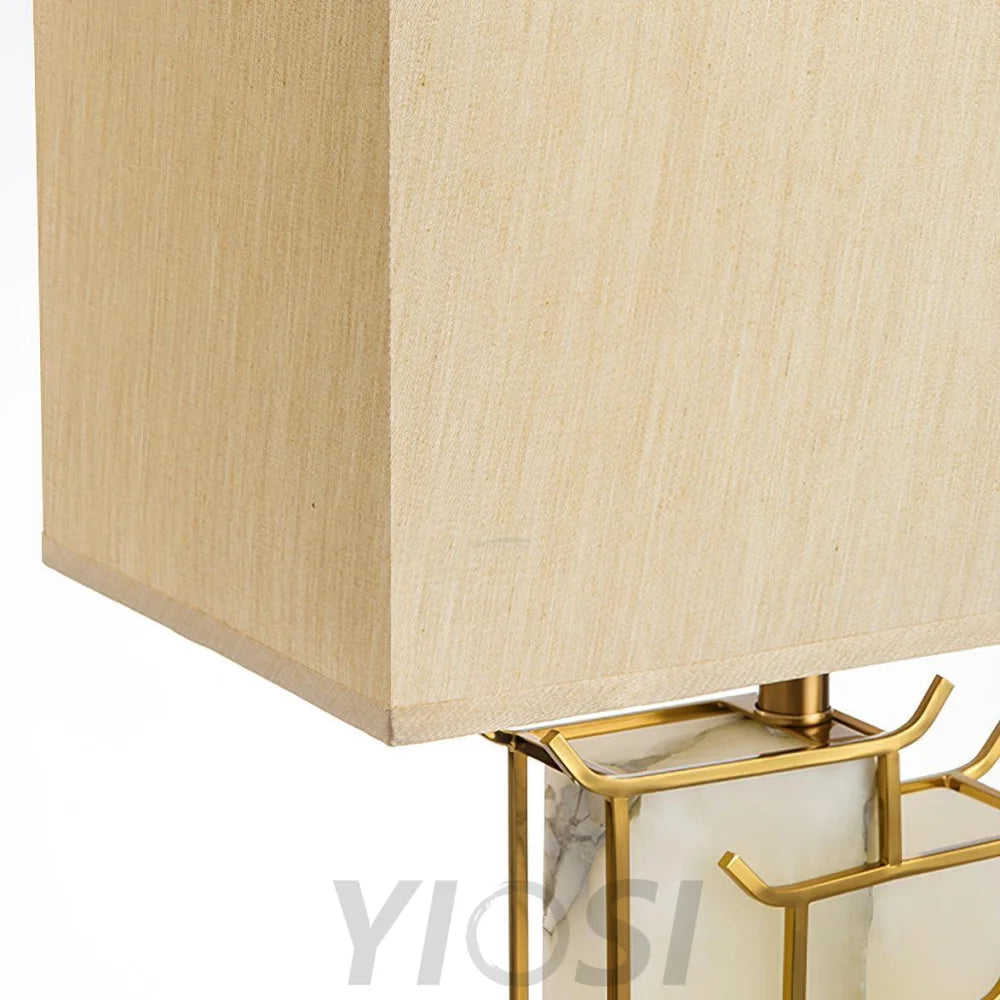 July Alabaster Table Lamp - Alabaster-1-Yiosilamp