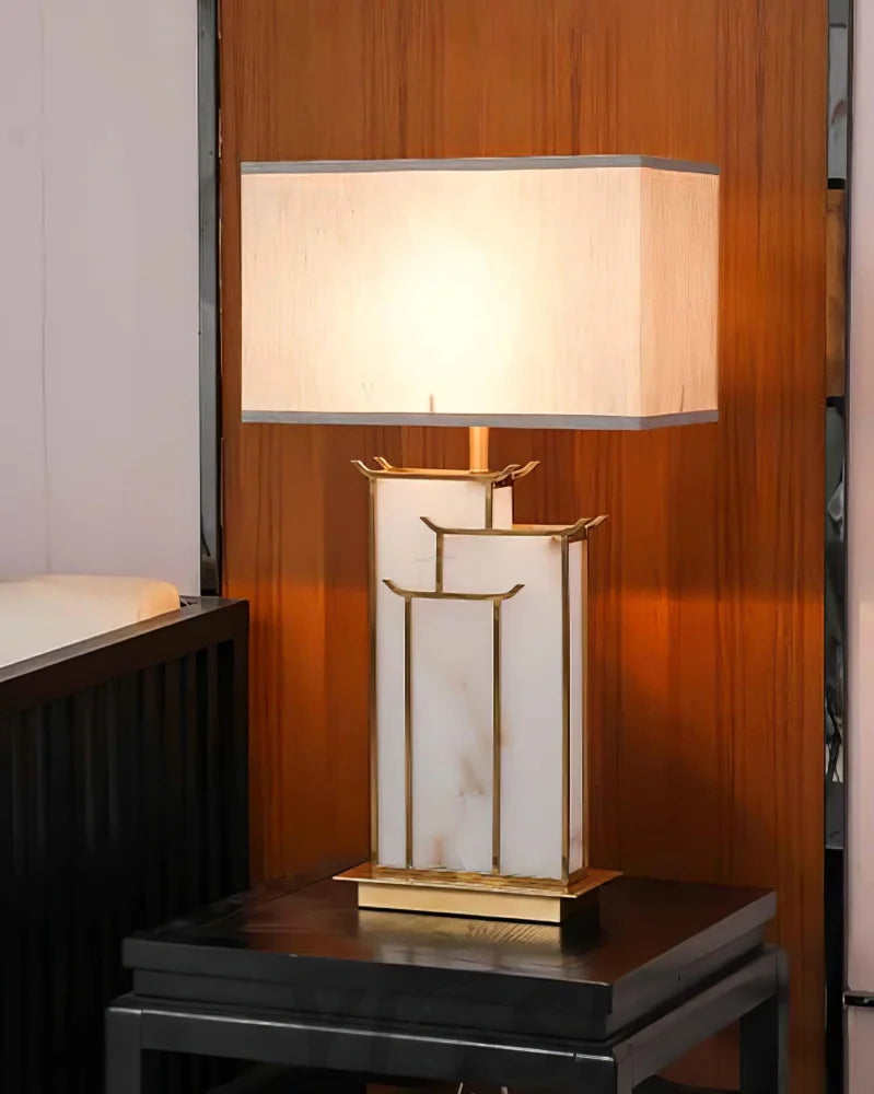 July Alabaster Table Lamp - Alabaster-1-Yiosilamp