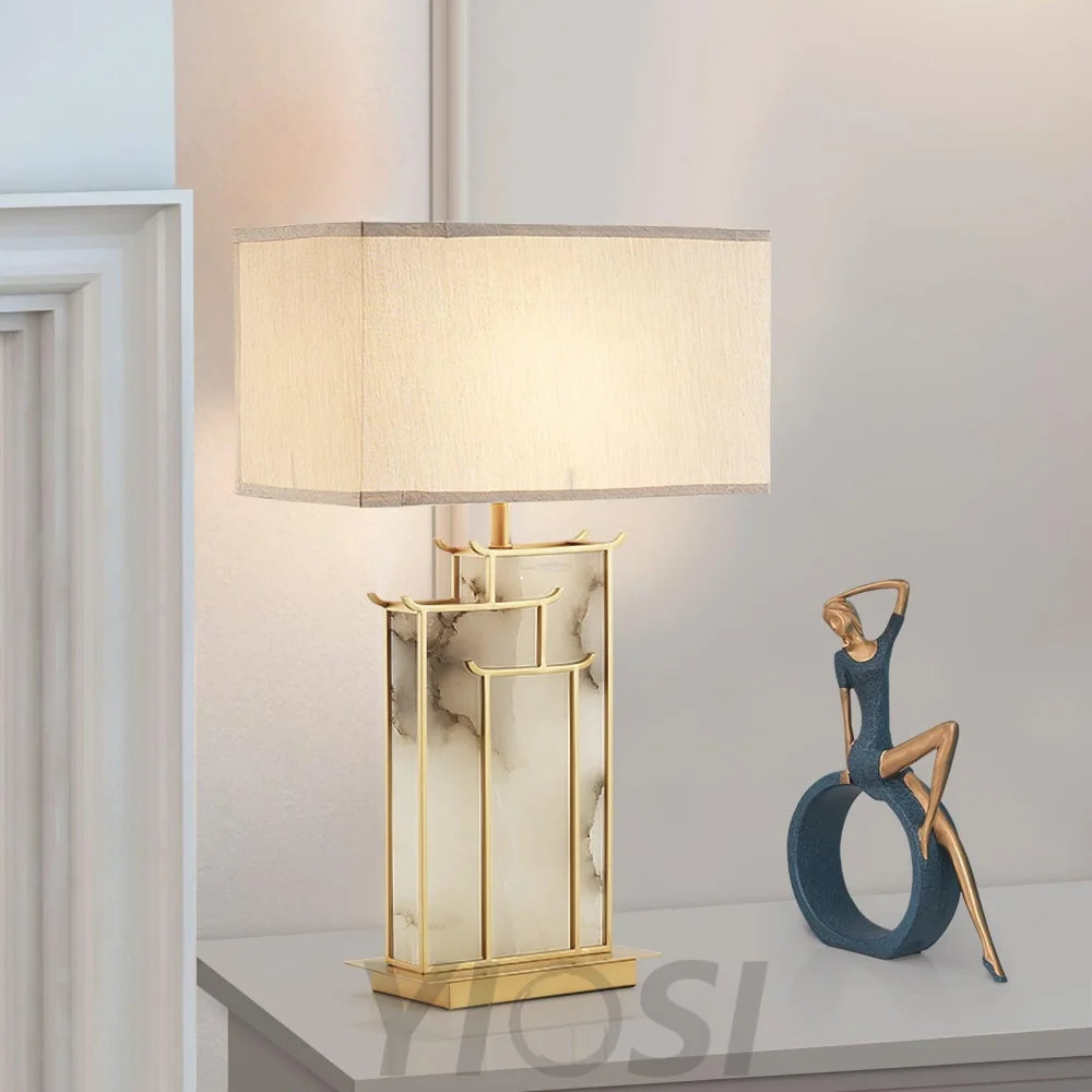 July Alabaster Table Lamp - Alabaster-1-Yiosilamp