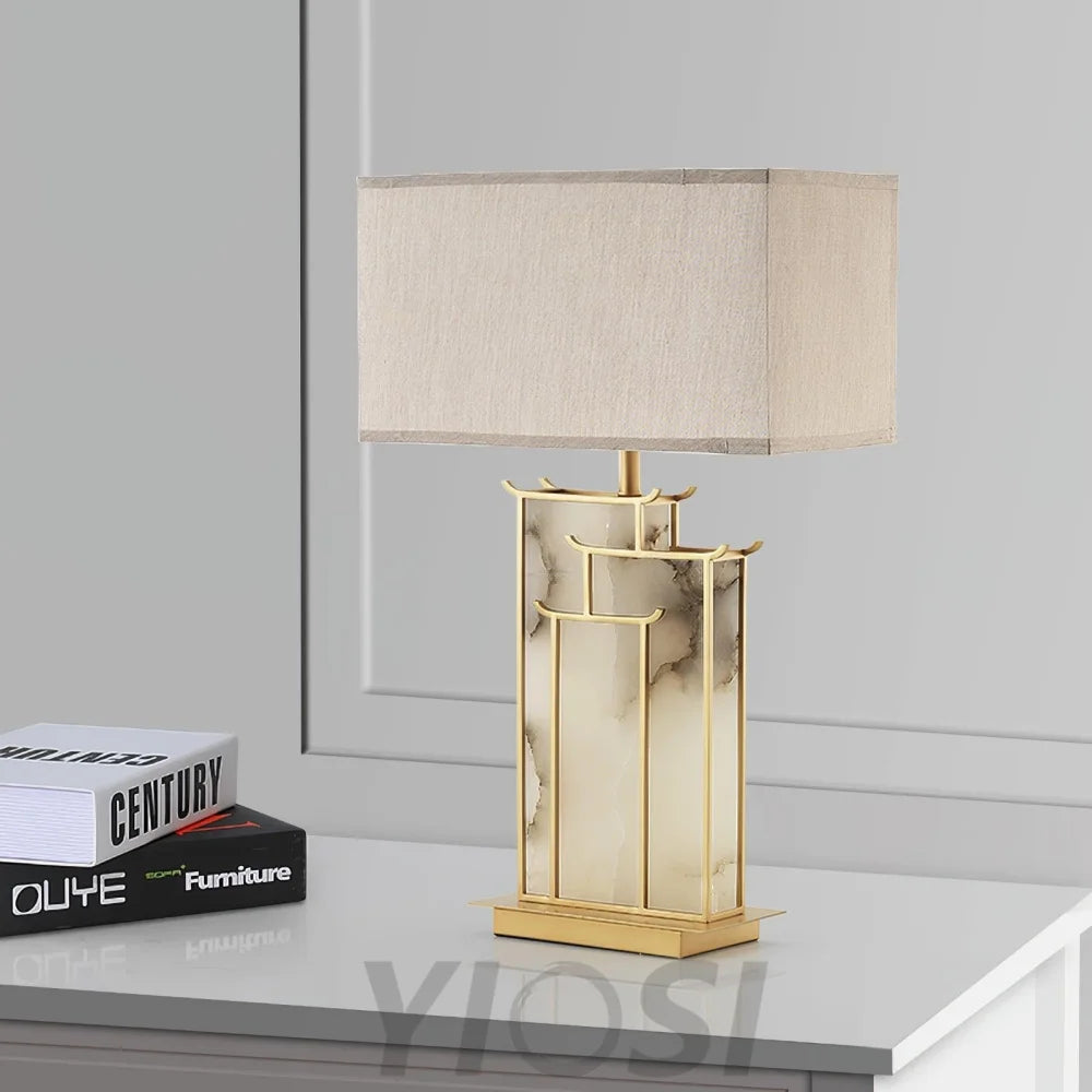 July Alabaster Table Lamp - Alabaster-1-Yiosilamp