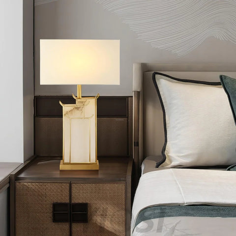 July Alabaster Table Lamp - Alabaster-1-Yiosilamp