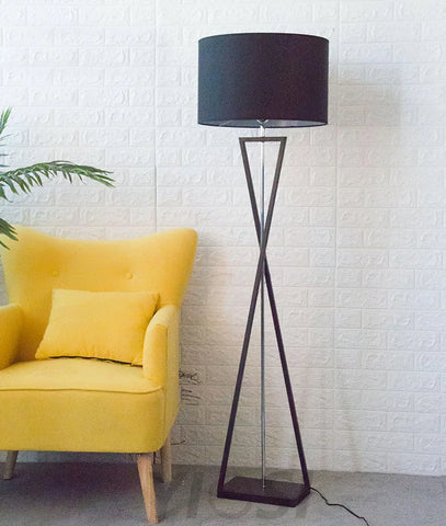 Kaden Black Floor Lamp ∅ 20.1″ - Geometry-1-Yiosilamp