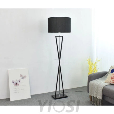 Kaden Black Floor Lamp ∅ 20.1″ - Geometry-1-Yiosilamp